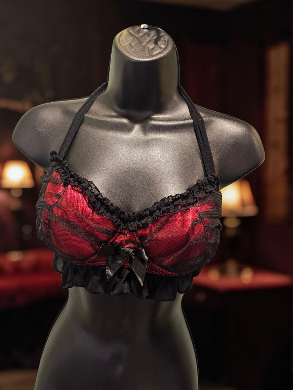 Fredrick's Of Hollywood Y2k Pinup Boudoir Style Bra Top Sz L